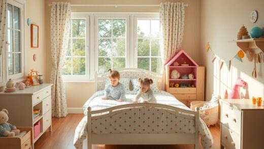 vidnoetaun.ru | Двухъярусная кровать в детской загородного дома для двоих детей